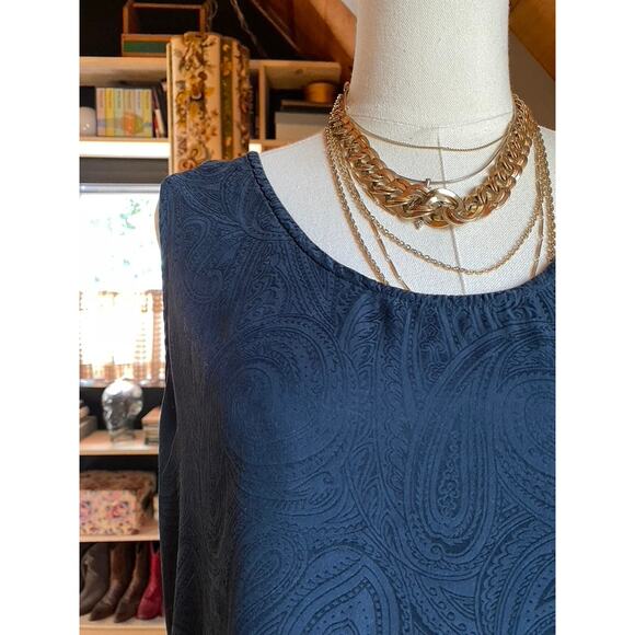 Silk Tank Paisley Black - Picture 3 of 5